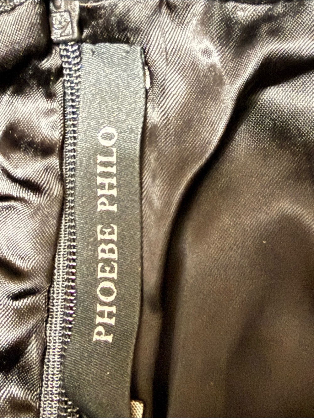 PHOEBE PHILO 💯 % lamb -Leather jumpsuit with Sleeveless Silhouette - Picture 13 of 16